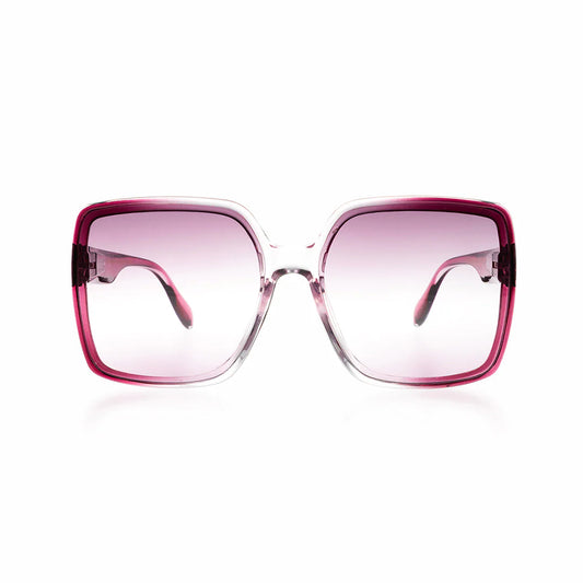 OOZOO Große Sonnenbrille SG006-PT Pink Verlaufsgläser UV400 Federscharniere