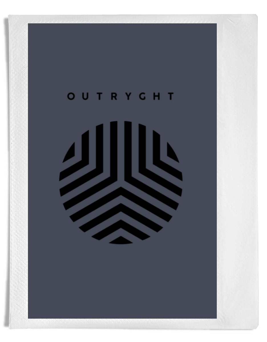 Outryght Sweatshirt Theo Terry Anthrazit Frottee Casual-Fit Logoprint Unisex
