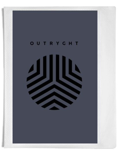 Outryght Sweatshirt Theo Terry Anthrazit Frottee Casual-Fit Logoprint Unisex