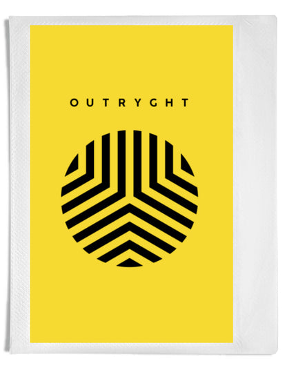 Outryght Sweatshirt Theo Terry Gelb Frottee Casual-Fit Logoprint Unisex