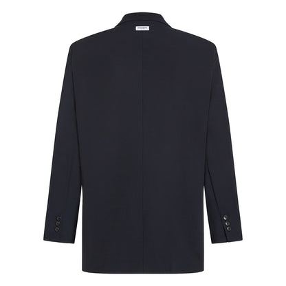 PENN&INK N.Y Blazer Logan Navy Doppelstreifen Ärmel Ecru Oversize Rückseite