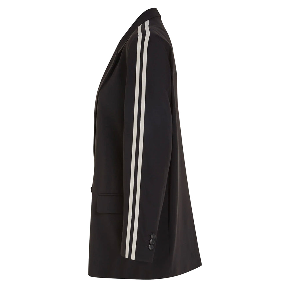 PENN&INK N.Y Blazer Logan Black Doppelstreifen Sand Oversize Seitlich