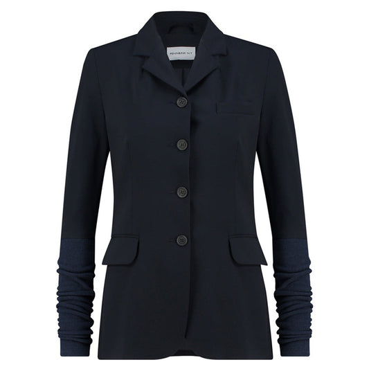 PENN&INK N.Y Blazer Travel-Quality Wollmix-Strickärmeln Navy