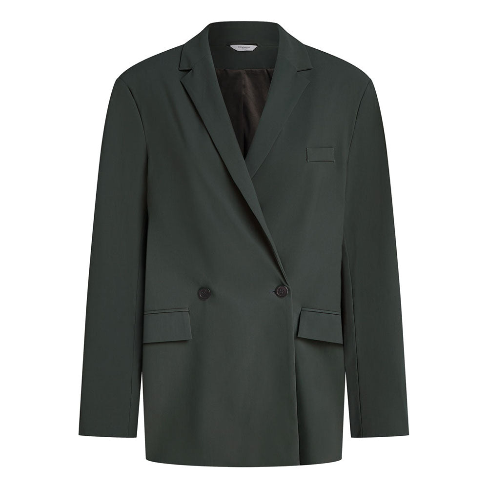PENN&INK N.Y Blazer Oversize Fit Rückenprint Anthrazit Travel-Quality