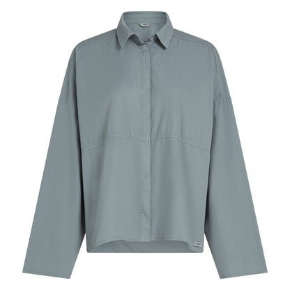 PENN&INK N.Y Bluse Baumwolle Monument Grau