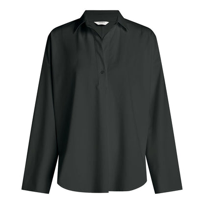 PENN&INK N.Y Bluse Langarm Anthrazit Casual Fit Travel-Quality