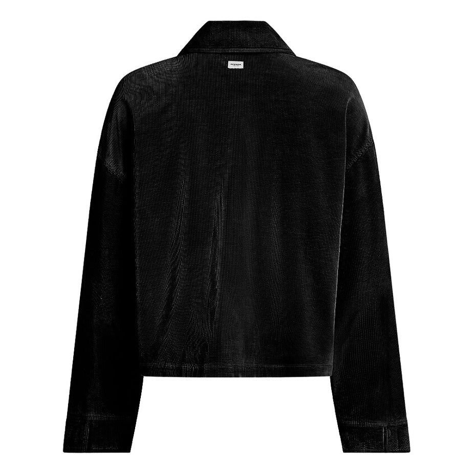 PENN&INK N.Y Cordjacke Feincord Halogen Schwarz Modal-Baumwoll-Mix Rückseite