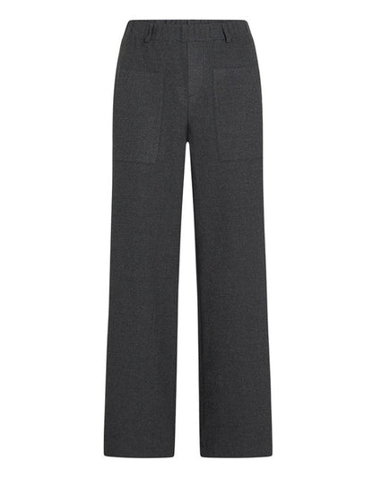 PENN&INK N.Y Hose Wide-Leg Anthrazit Meliert Viskose-Mix