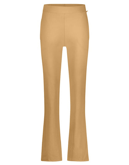 PENN&INK N.Y Hose Bootcut Ausgestelltes Bein Travel-Quality Elastischer Bund Camel