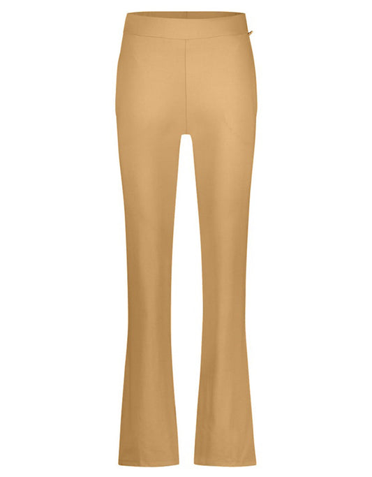 PENN&INK N.Y Hose Bootcut Ausgestelltes Bein Travel-Quality Elastischer Bund Camel