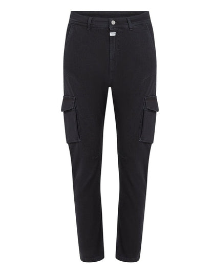 PENN&INK N.Y Hose Cargo Schwarz Baumwoll-Denim

