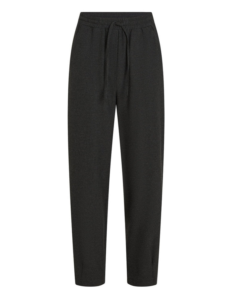 PENN&INK N.Y Hose Jogpants-Style Anthrazit Meliert Viskose-Mix Bindeband
