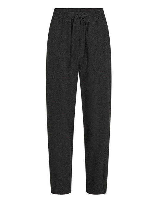 PENN&INK N.Y Hose Jogpants-Style Anthrazit Meliert Viskose-Mix Bindeband
