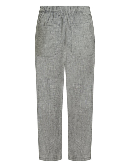 PENN&INK N.Y Hose Leinen-Mix Wood Grau Rückseite