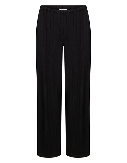 PENN&INK N.Y Hose Lochmster Strick-Optik Schwarz
