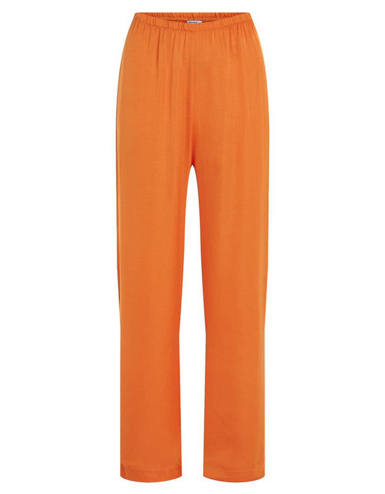 PENN&INK N.Y Hose Rayon-Viskose-Mix Seiden-Haptik Wide Leg Orange