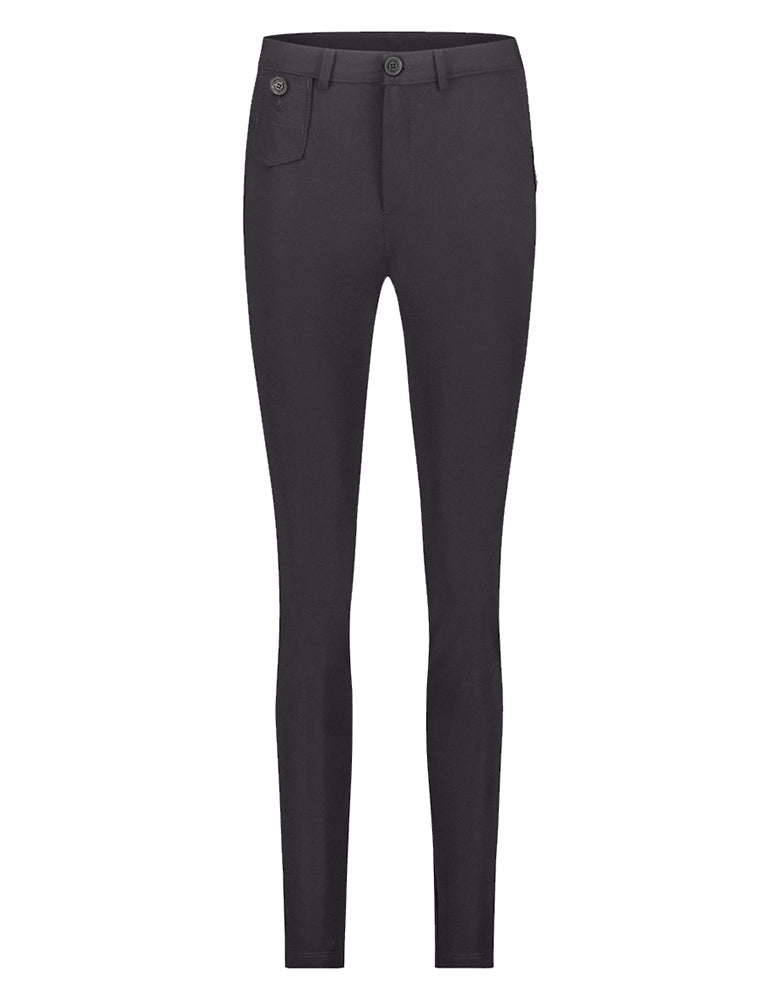 PENN&INK N.Y Hose Rosy Anthrazit Travel-Quality Straight Fit