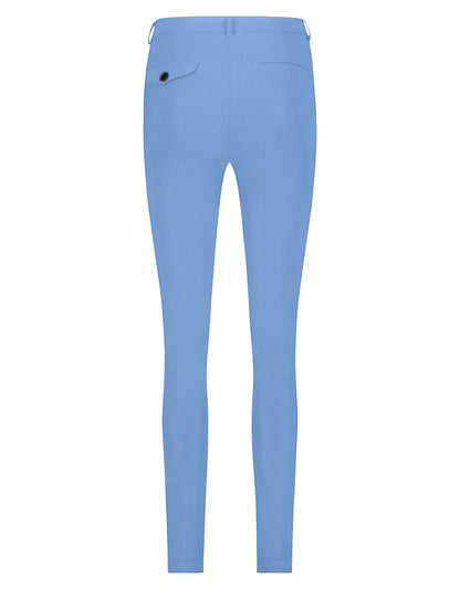PENN&INK N.Y Hose Rosy River Blau Travel-Quality Straight Fit Rückseite