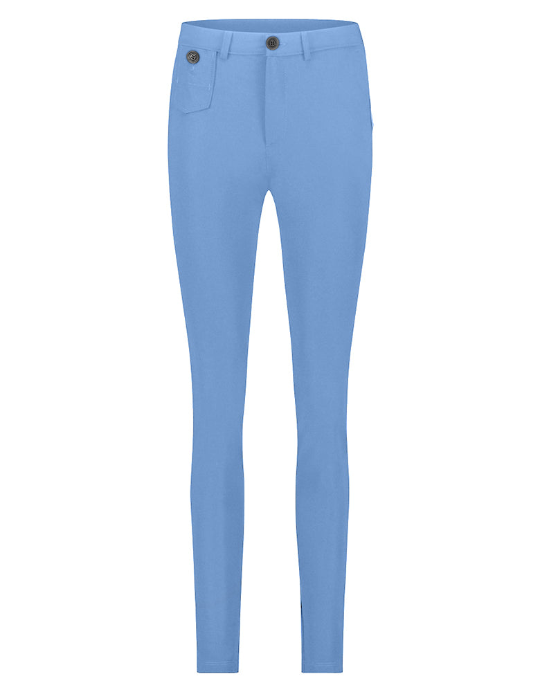 PENN&INK N.Y Hose Rosy River Blau Travel-Quality Straight Fit