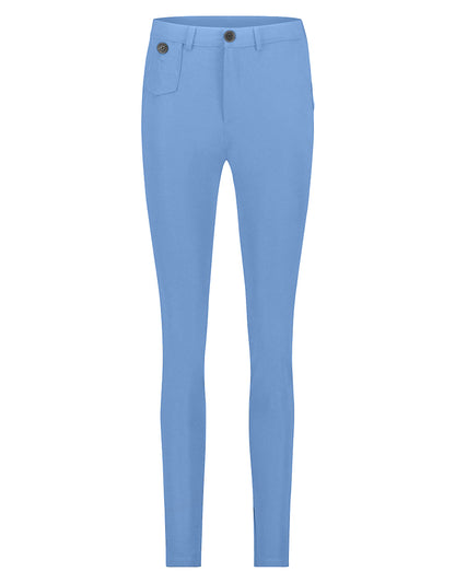 PENN&INK N.Y Hose Rosy River Blau Travel-Quality Straight Fit