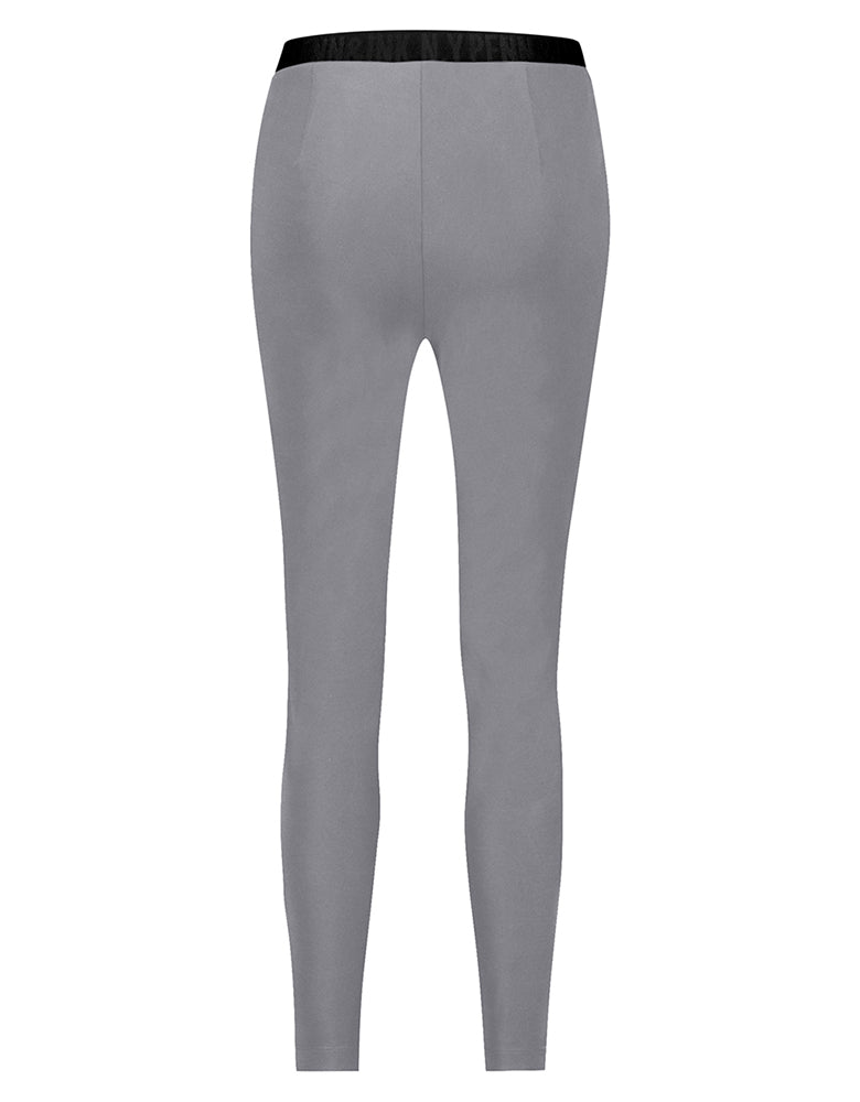PENN&INK N.Y Hose Seatle Grau Travel-Quality Elastischer Bund Straight Fit Rückseite