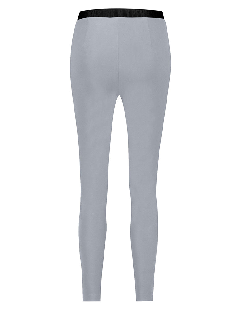 PENN&INK N.Y Hose Seatle Hellgrau Travel-Quality Elastischer Bund Straight Fit Rückseite