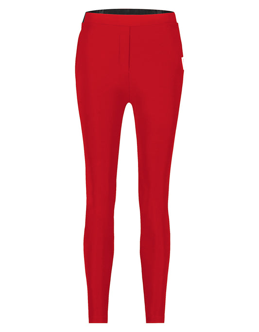 PENN&INK N.Y Hose Seatle Rot Travel-Quality Elastischer Bund Straight Fit