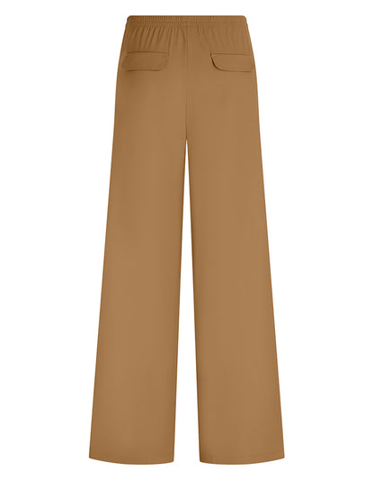 PENN&INK N.Y Hose Seitenstreifen Straight Leg Tanine Rückseite