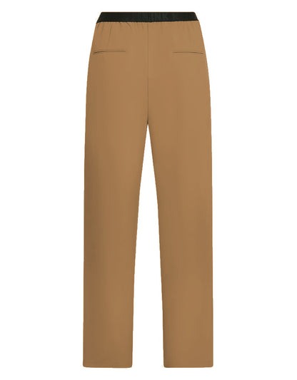 PENN&INK N.Y Hose Travel-Quality Tanine Camel Elastischer Bund Straight-Fit Rückseite
