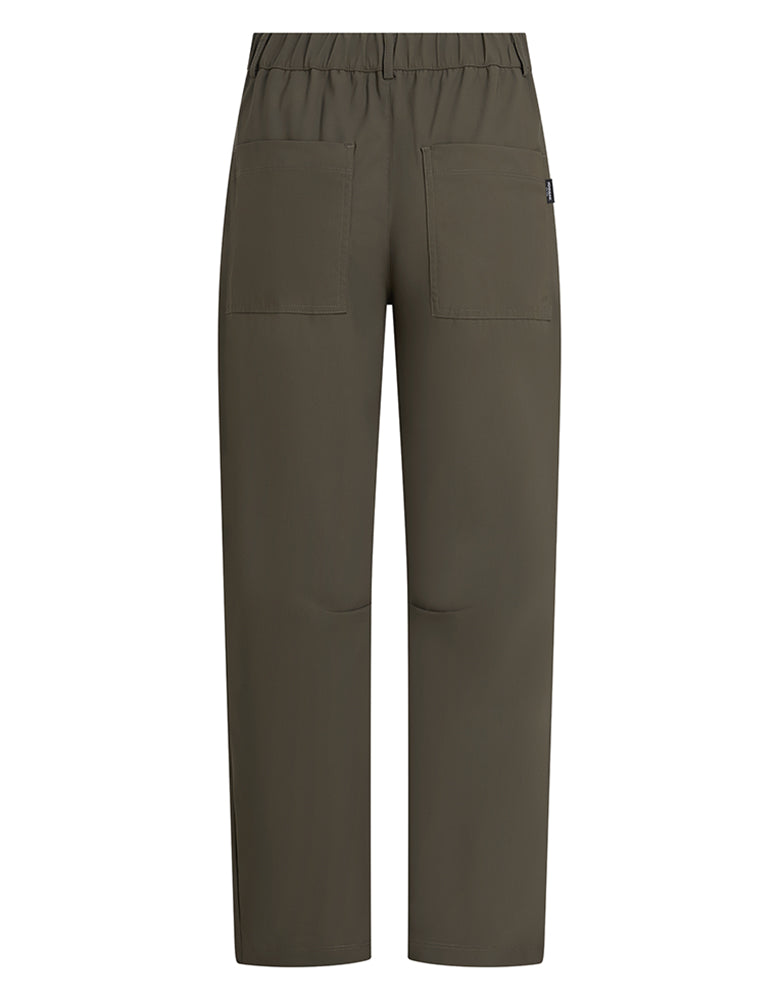 PENN&INK N.Y Hose Travel-Quality Braun Relaxed-Fit Gerades Bein Aufgesetzte Taschen Rückseite