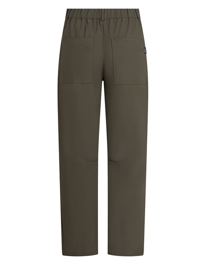 PENN&INK N.Y Hose Travel-Quality Braun Relaxed-Fit Gerades Bein Aufgesetzte Taschen Rückseite