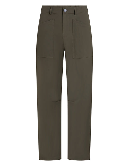 PENN&INK N.Y Hose Travel-Quality Braun Relaxed-Fit Gerades Bein Aufgesetzte Taschen