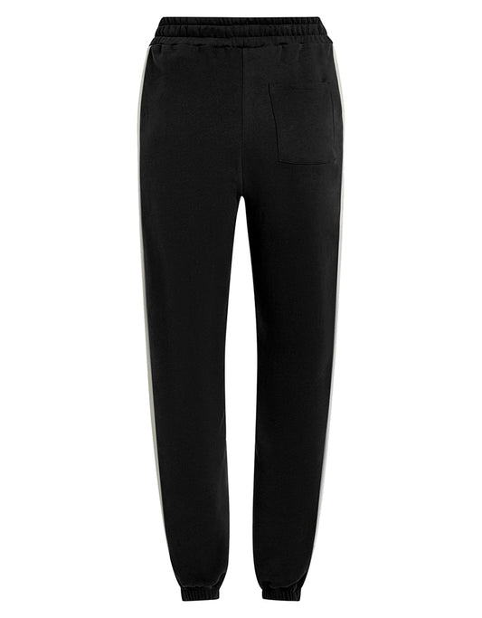 PENN&INK N.Y Joggingpants Schwarz Seitenstreifen Baumwolle Relaxed Fit