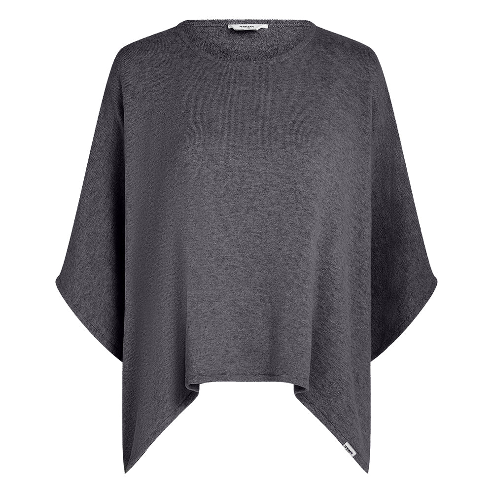 PENN&INK N.Y Kurzarm-Pullover Jumper Anthrazit Feine Strickqualität Recycelte Baumwolle Oversize-Fit