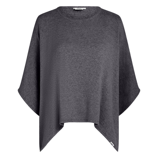 PENN&INK N.Y Kurzarm-Pullover Jumper Anthrazit Feine Strickqualität Recycelte Baumwolle Oversize-Fit