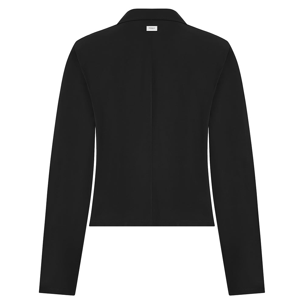 PENN&INK N.Y Kurzblazer Boxy Fit Travel-Quality Schwarz Rückseite