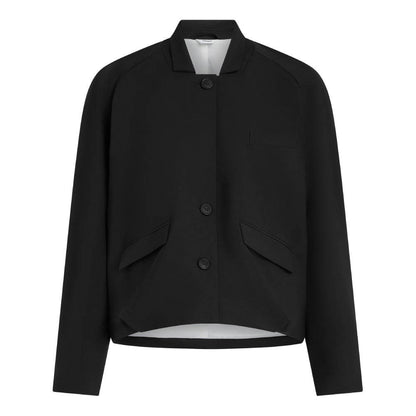 PENN&INK N.Y Kurzblazer Boxy Fit Travel-Quality Schwarz
