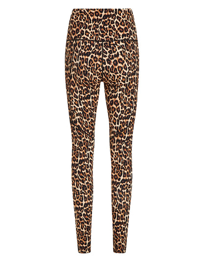 PENN&INK N.Y Leggings Leopard-Print Animalprint Travel-Quality Slim-Fit Rückseite