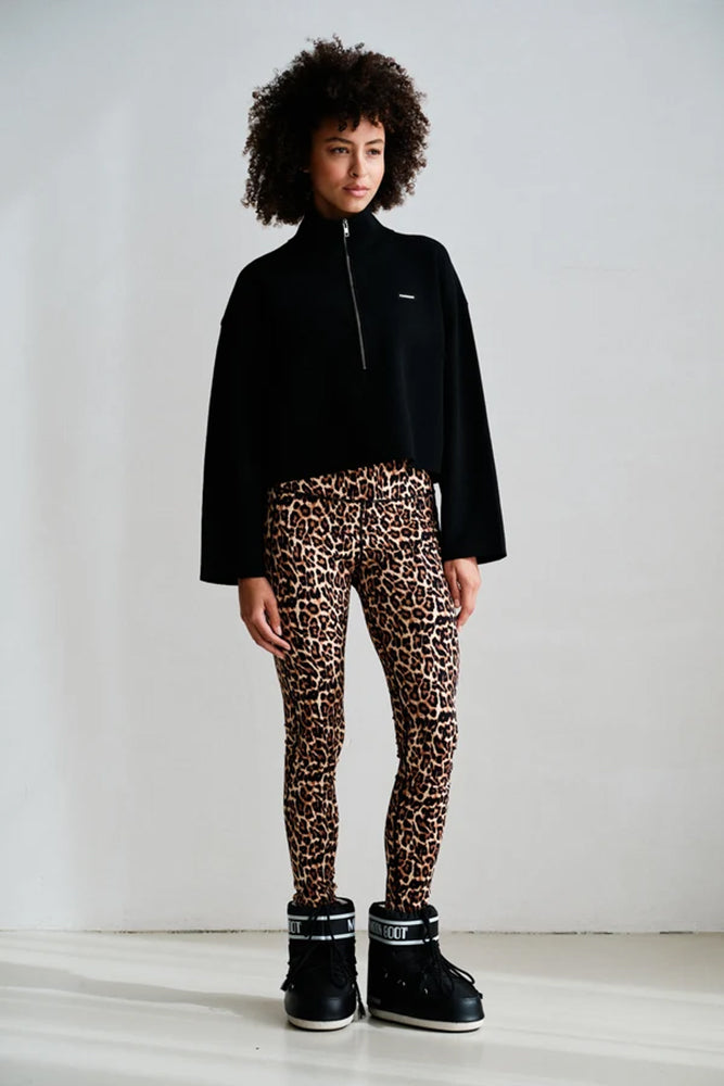 PENN&INK N.Y Leggings Leopard-Print Animalprint Travel-Quality Slim-Fit Model