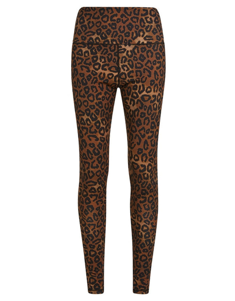 PENN&INK N.Y Leggings Leopard-Print Slim-Fit Elastischer Bund