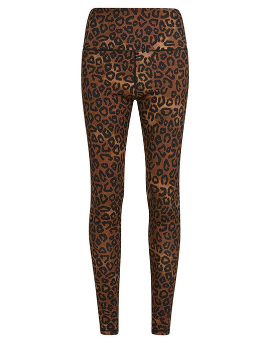 PENN&INK N.Y Leggings Leopard-Print Slim-Fit Elastischer Bund