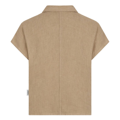 PENN&INK N.Y Leinenbluse Kurzarm Tanine Rückseite