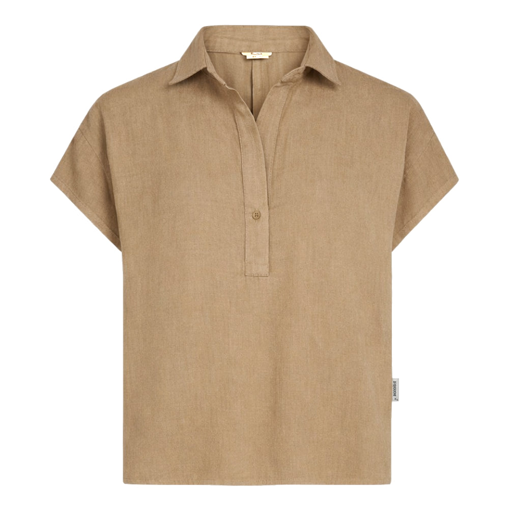 PENN&INK N.Y Leinenbluse Kurzarm Tanine