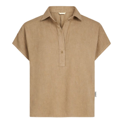 PENN&INK N.Y Leinenbluse Kurzarm Tanine