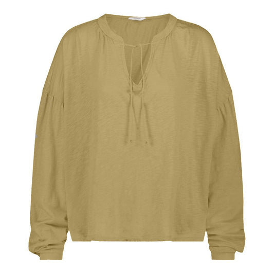 PENN&INK N.Y Tunika Shirtbluse Baumwolle Seed Khaki Entspannte Passform