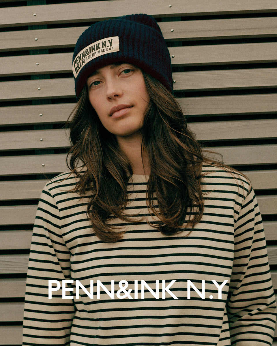 PENN&INK N.Y Mütze Brooklyn-Patch Dunkelbraun Model