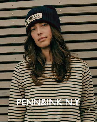 PENN&INK N.Y Mütze Brooklyn-Patch Dunkelbraun Model