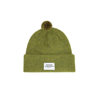PENN&INK N.Y Strickmütze Bommel Oliv Guacamole