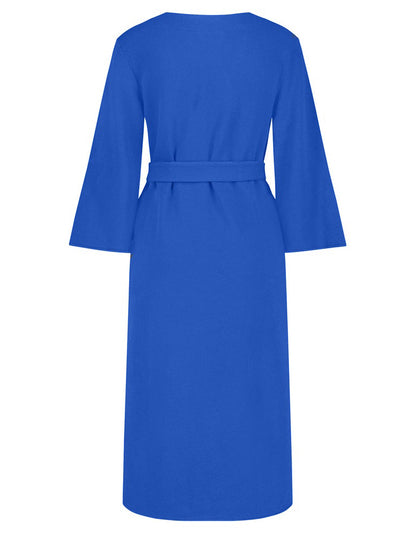 PENN&INK N.Y Sweat-Kleid Langarm Ausgestellte Ärmel Princess Blau Baumwolle Soft-Cotton-Fleece
Rückseite