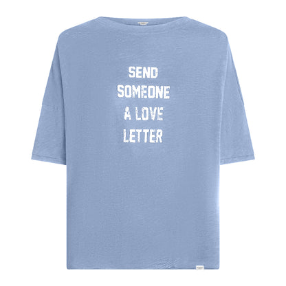 PENN&INK N.Y T-Shirt Print Love Letter Moonlight
